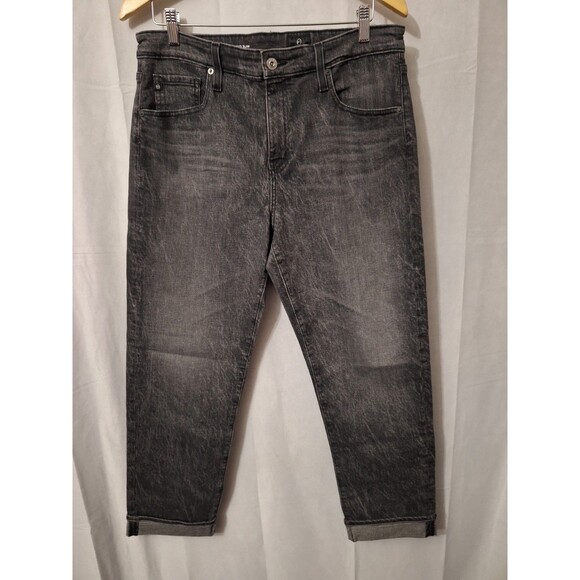 AG Adriano Goldschmied Denim - Adriano Goldschmied Ex-Boyfriend Slouchy Slim Jeans Women's Sz 31R Faded Cuffed